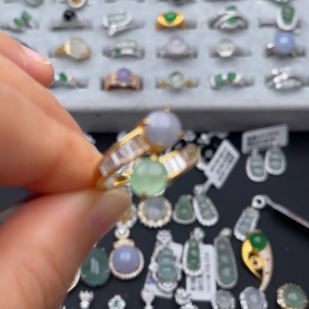 翡翠银S925镶嵌颈饰