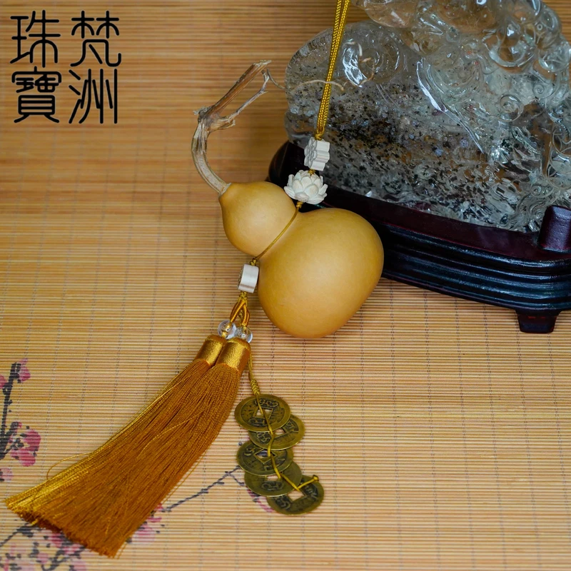 铜合金木质吊坠 【梵洲】手工定制 五帝 葫芦挂件 FZD3631