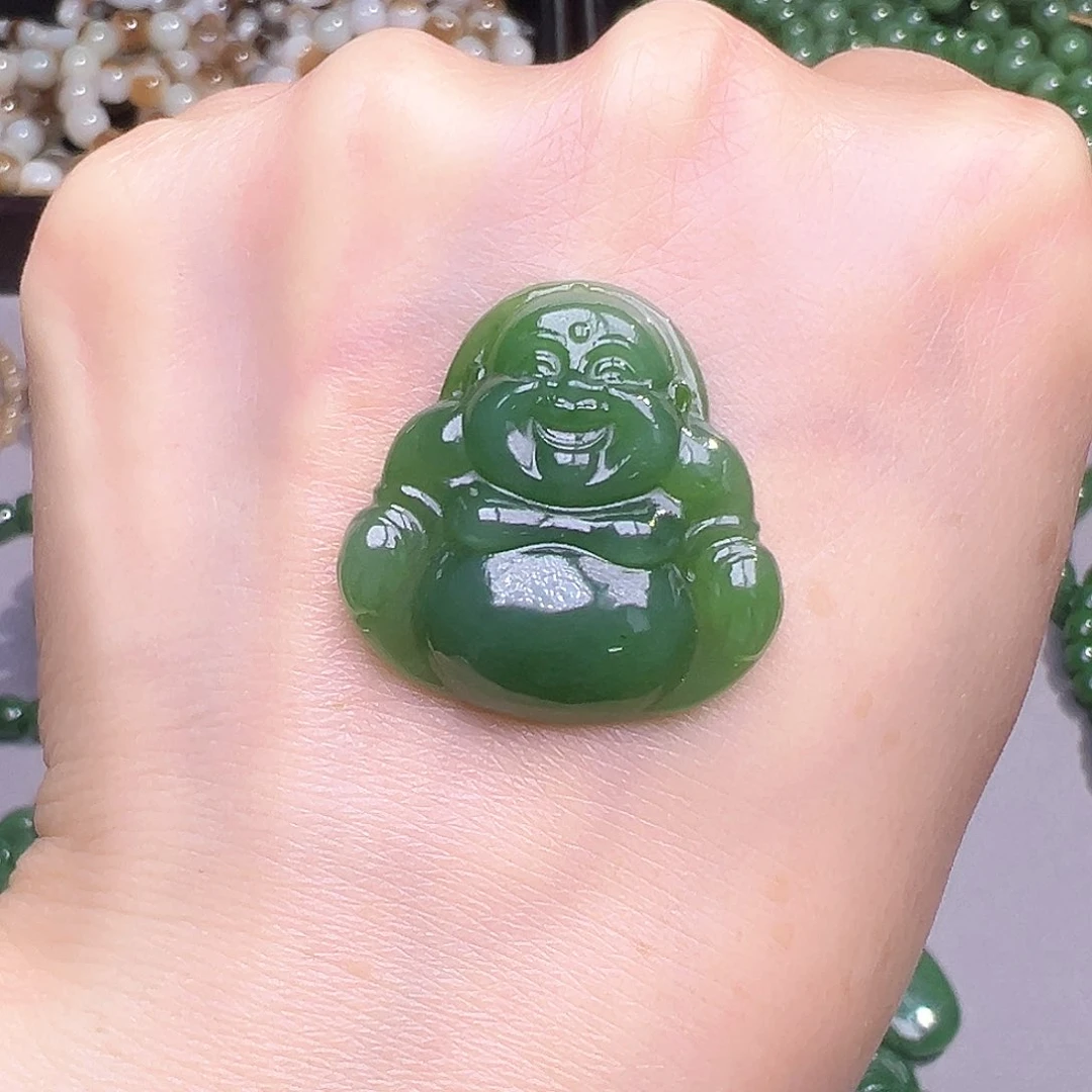 和田玉（碧玉）颈饰未镶嵌