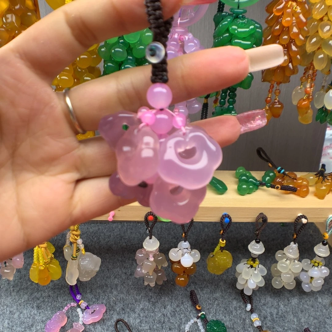 玛瑙/玉髓吊坠(不含链)未镶嵌可*