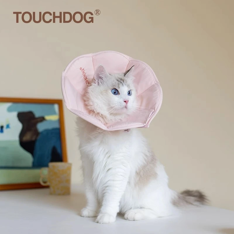Touchdog伊丽莎白圈猫咪狗狗通用防水项圈防舔咬脖圈宠物头套绝育