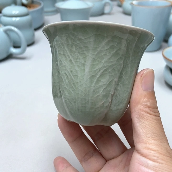 赵琳豆绿支钉百财杯带礼盒