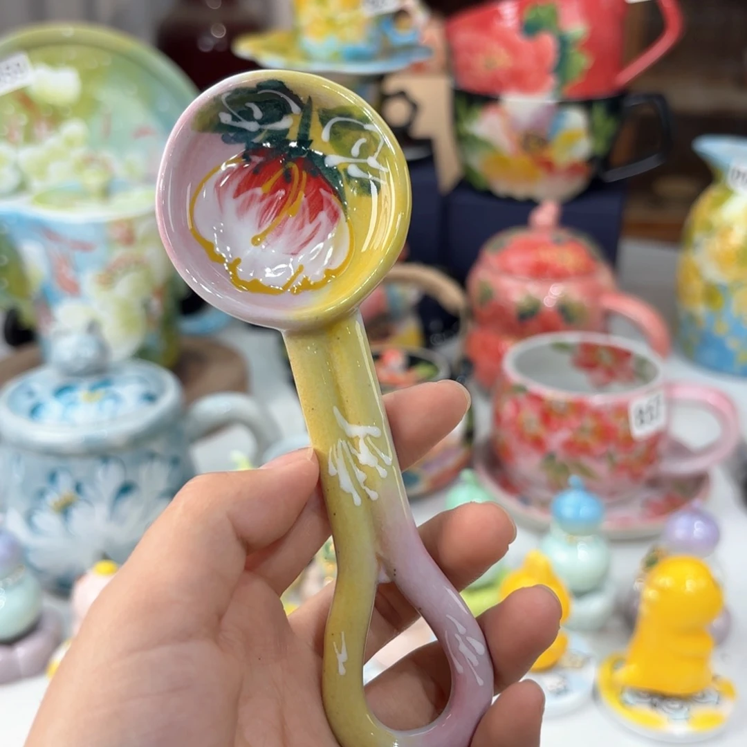 景德镇手绘高温釉下彩陶瓷茶具