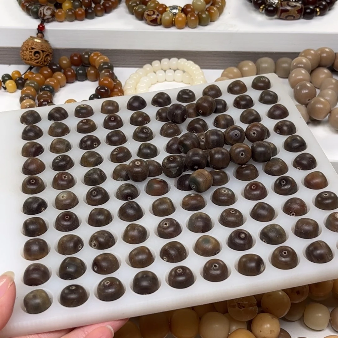 吊坠白玉菩提锅底干磨桶珠111