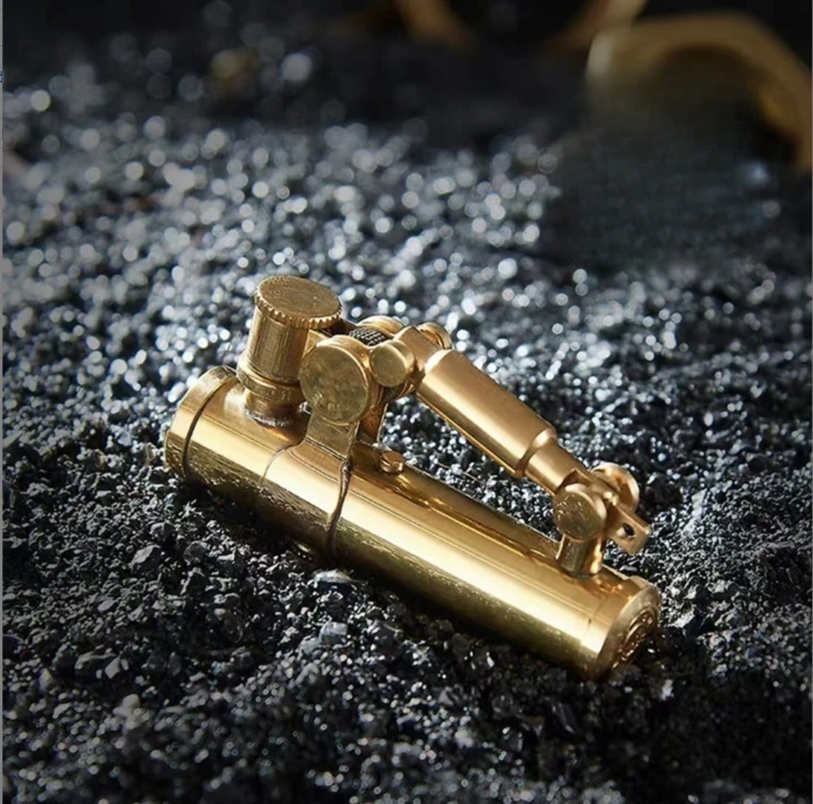 高端手工煤油打火机 杠杆磕头复古自动机械式