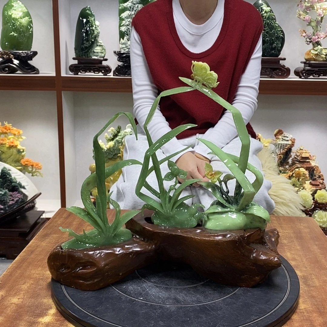 快***）玉山水摆件 玄关摆件