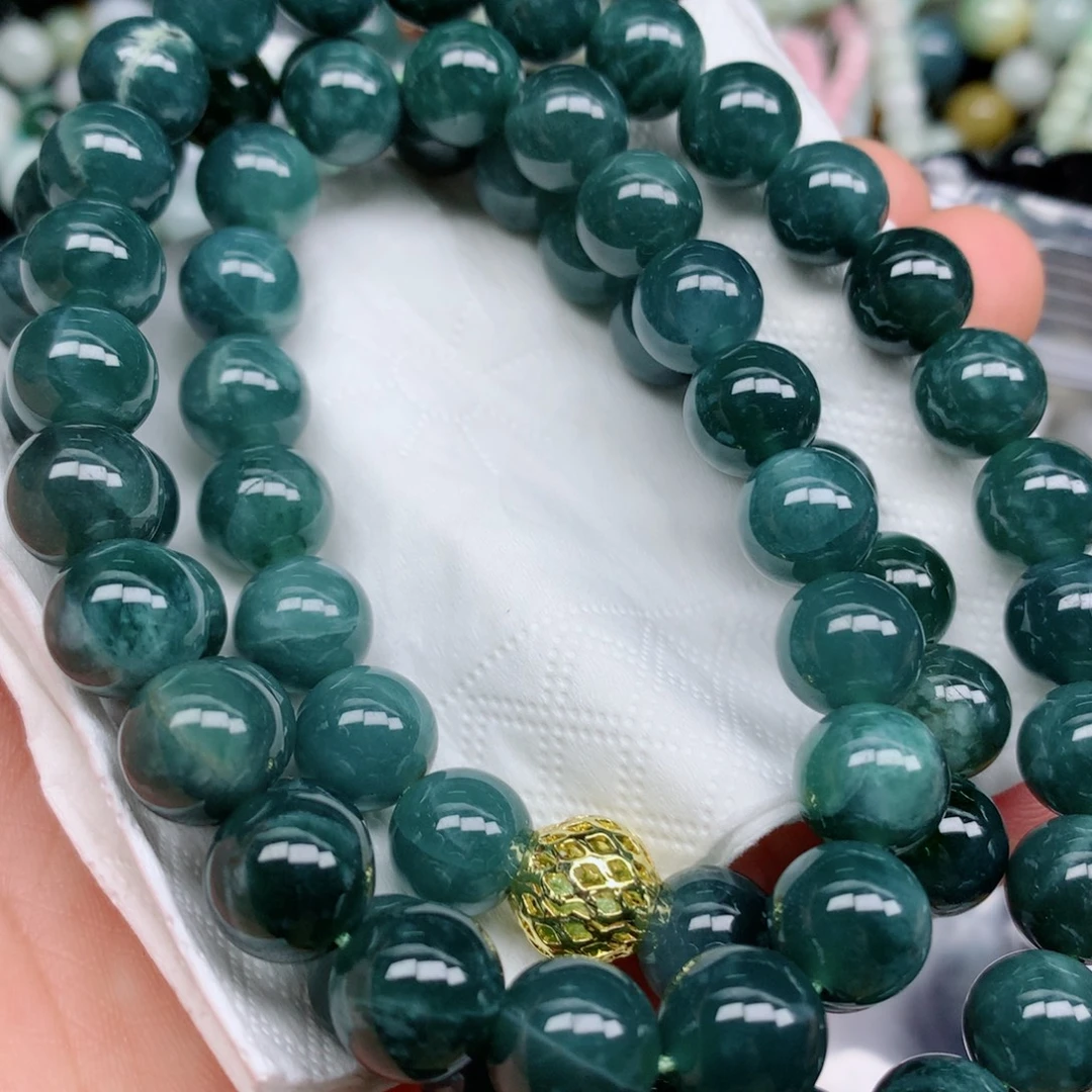翡翠未镶嵌项链珠子批