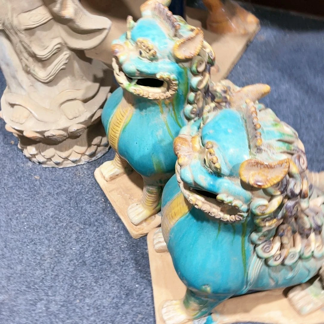 瓦当摆件摆件茶桌茶台陶瓷清**过