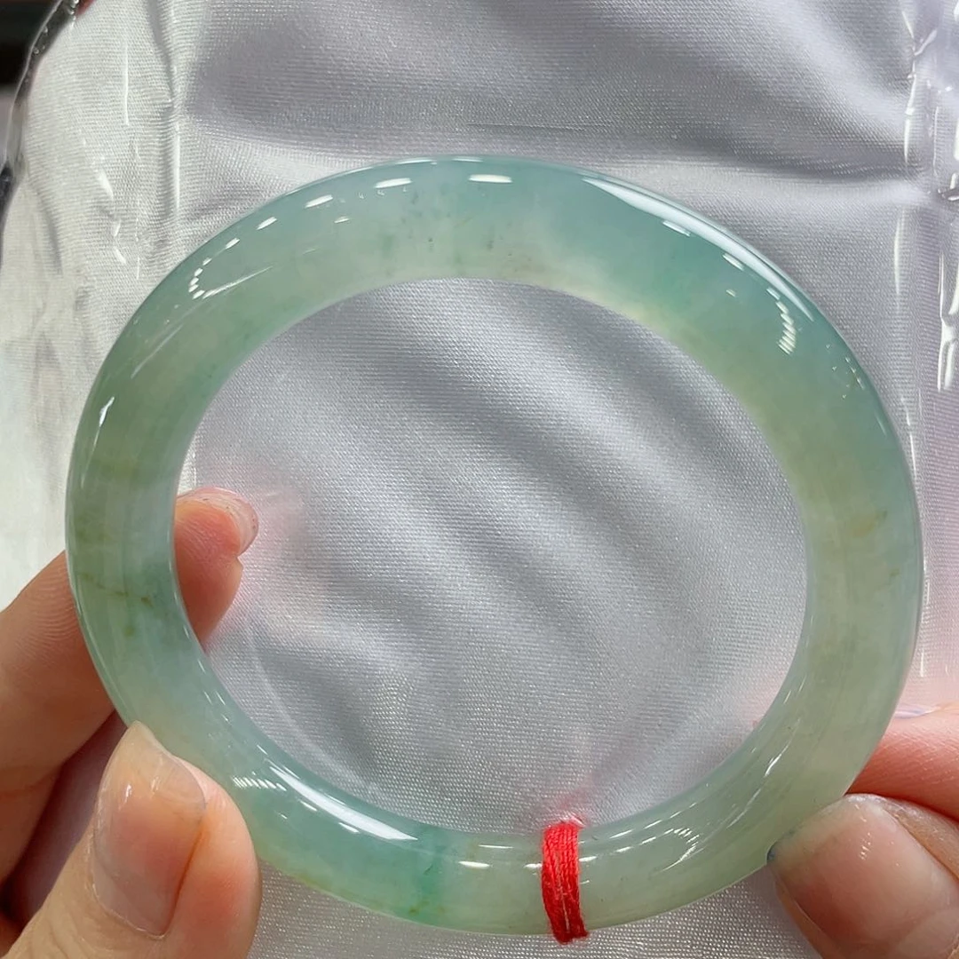 翡翠手镯未镶嵌54.3圆条