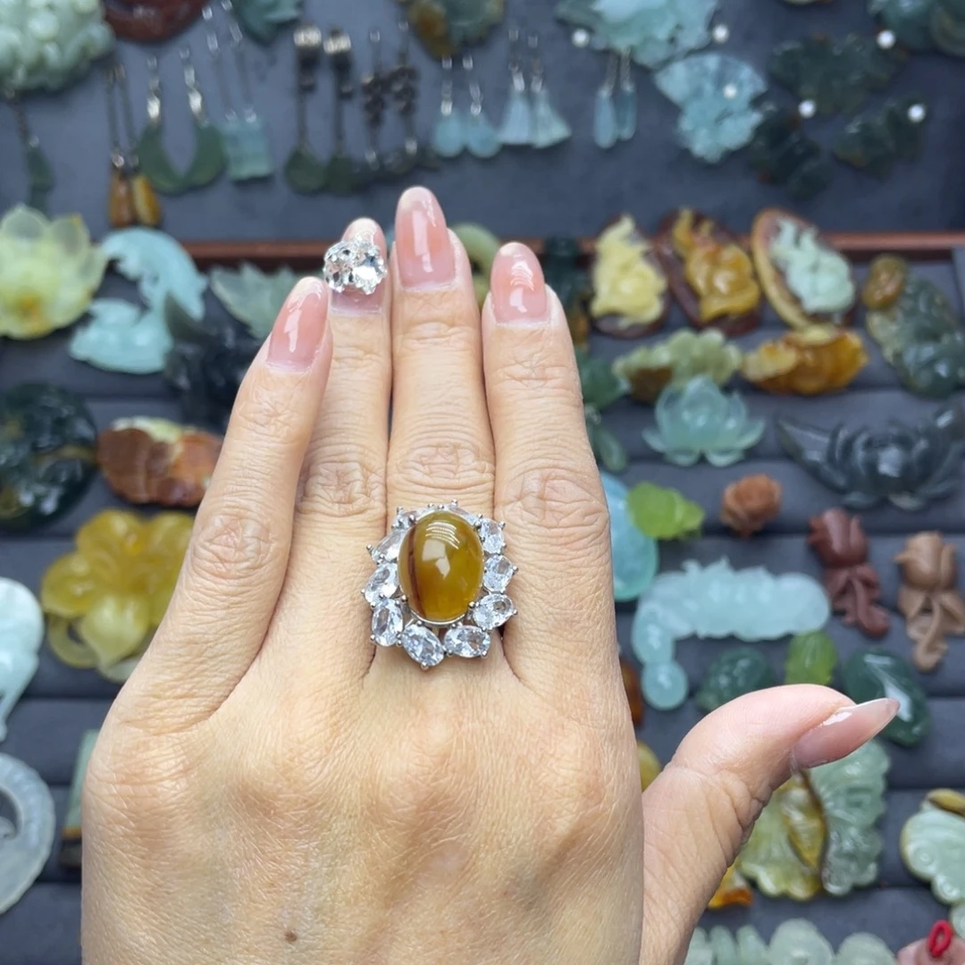 蛇纹石玉合金颈饰