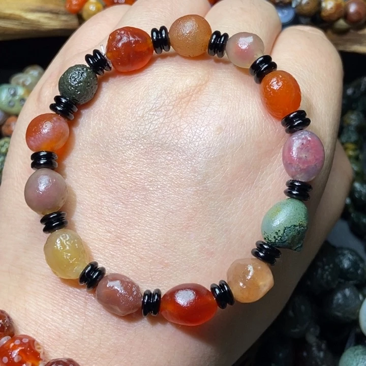 玛瑙/玉髓合金颈饰