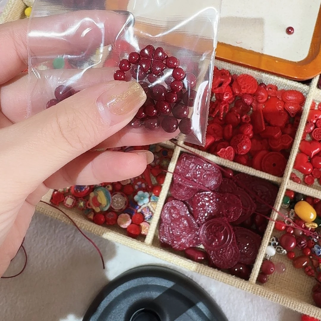 天然辰砂高含量紫金砂卡六素圈