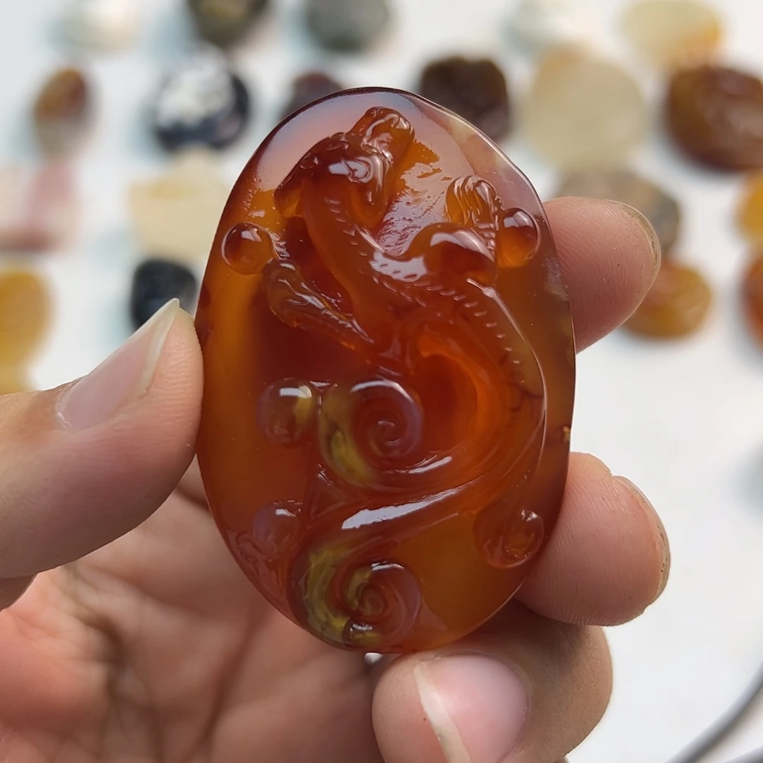 老***汤玛瑙/玉髓未镶嵌颈饰