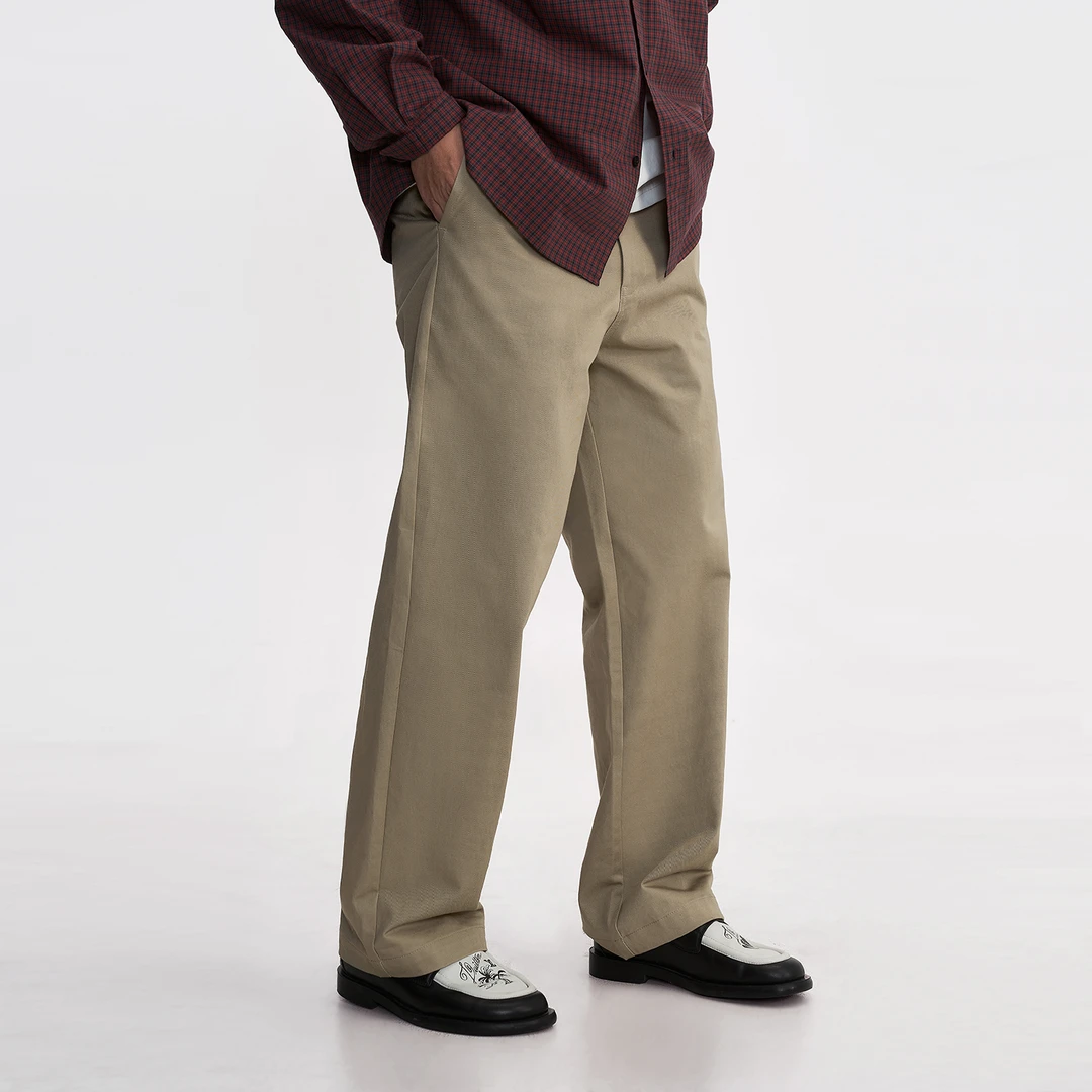 TOPTIER BRO 25SS 320g纯棉水洗柔软宽松直筒休闲长裤男通勤百搭