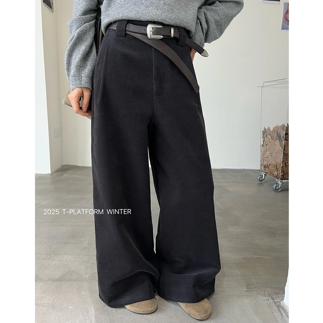 T台T-PLATFORM广州十三行冬季加厚款小个子穿搭灯芯绒裤83309