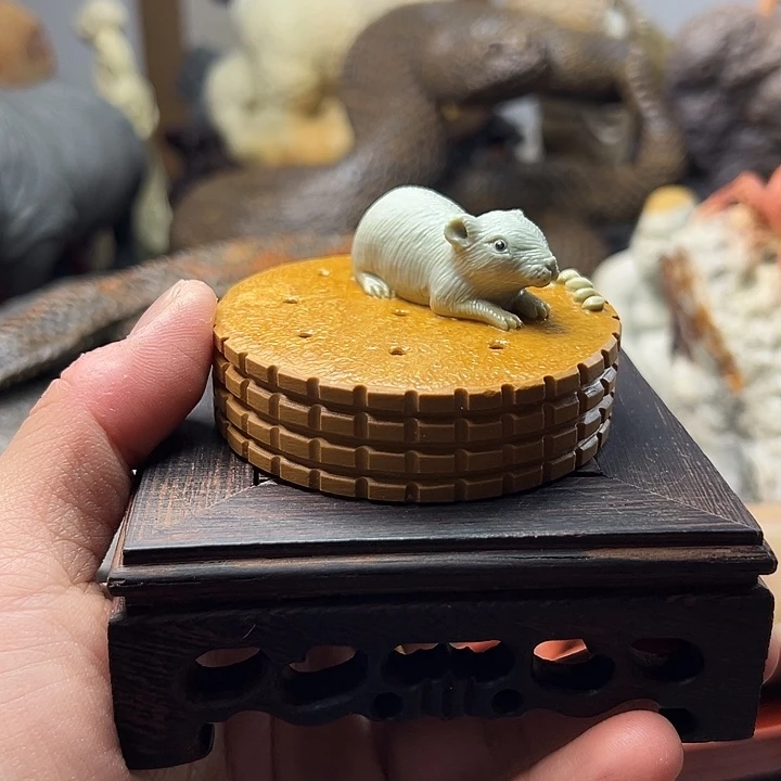 东北石松花石摆件