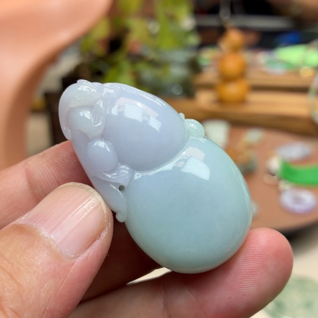 翡翠未镶嵌颈饰福禄寿