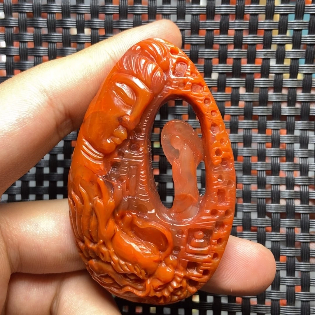 吊坠(不含链)未镶嵌南红玛瑙