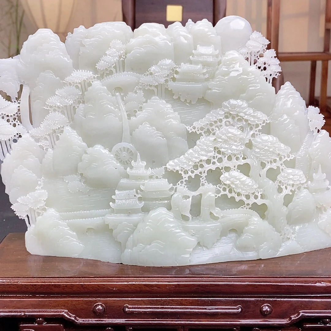 和田玉未镶嵌颈饰