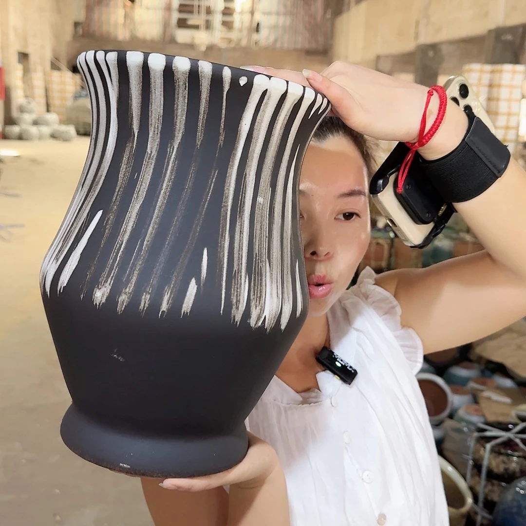 紫砂花盆王嫂花盆1005-122高30口20