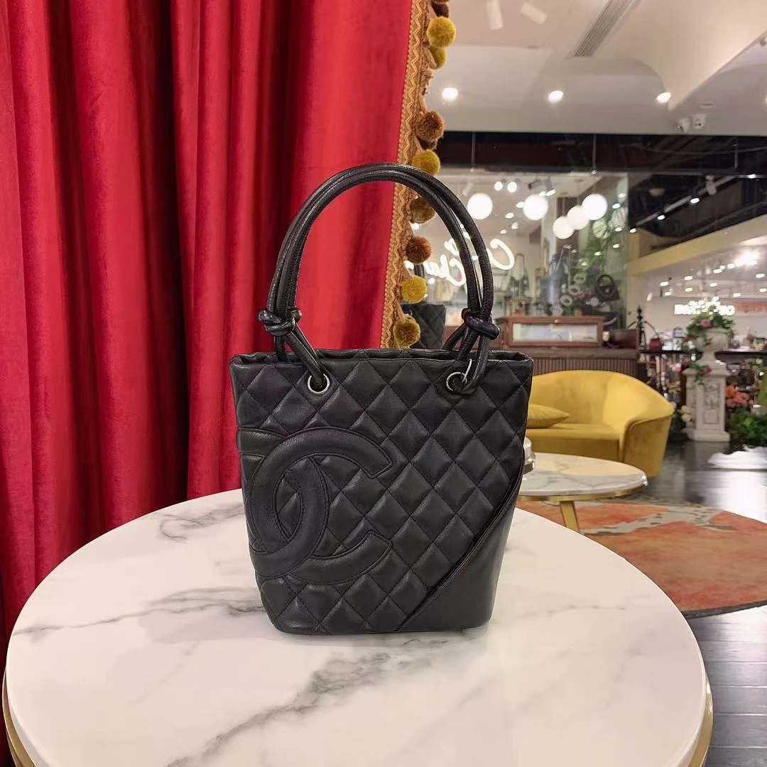 95新 Chanel/香奈儿 康鹏mini so black牛皮单肩包/62126563