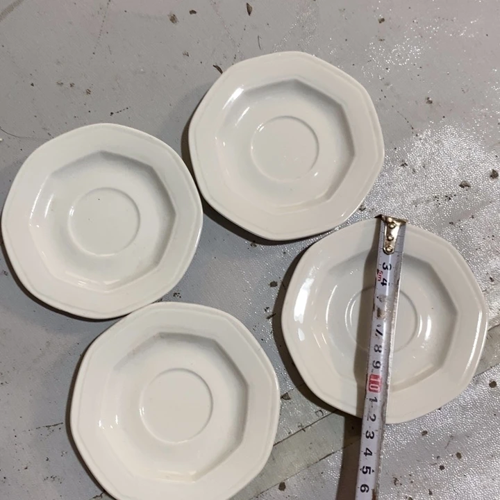 瓷片强化瓷碟子四个