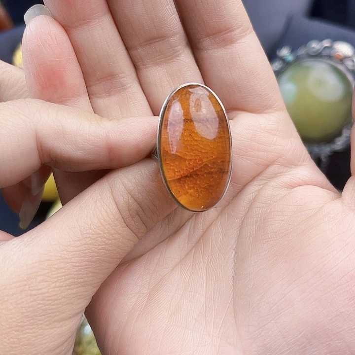 *****琥珀银S925镶嵌裸石