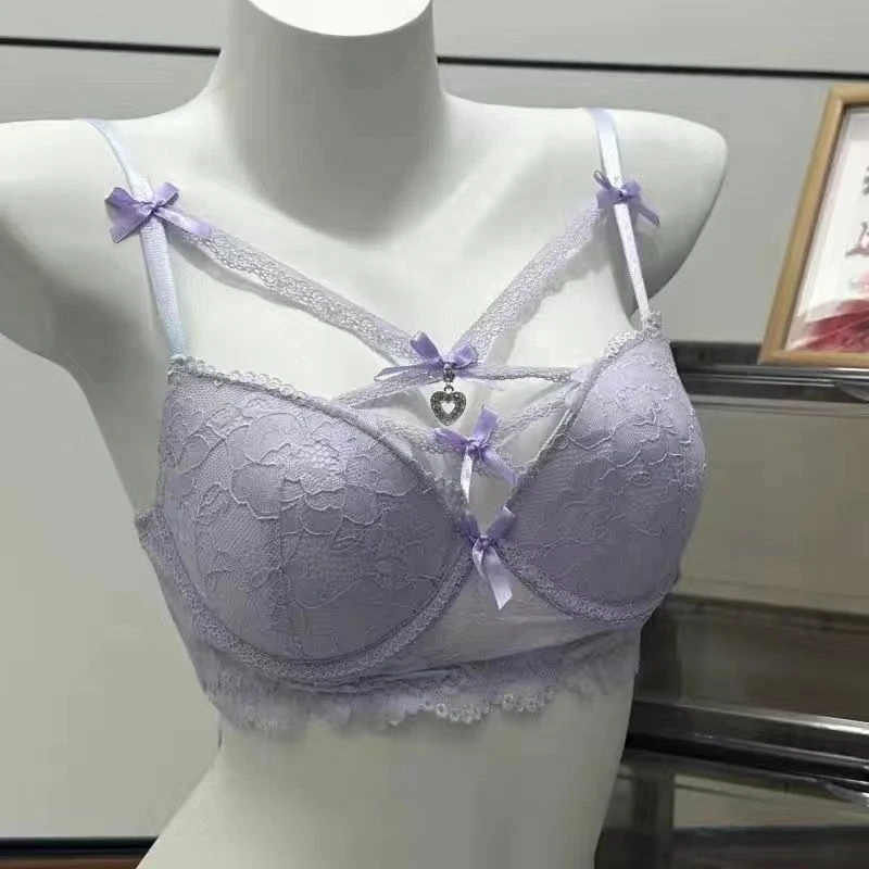 定制聚拢款通用文胸镂空性感风空气垫//可选配内裤