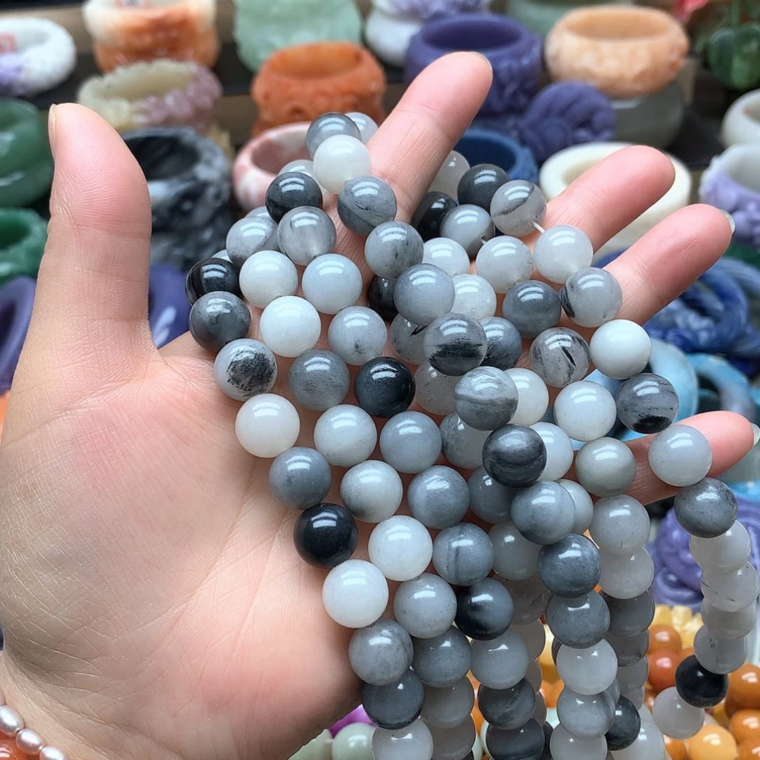 毛衣链未镶嵌石英质玉