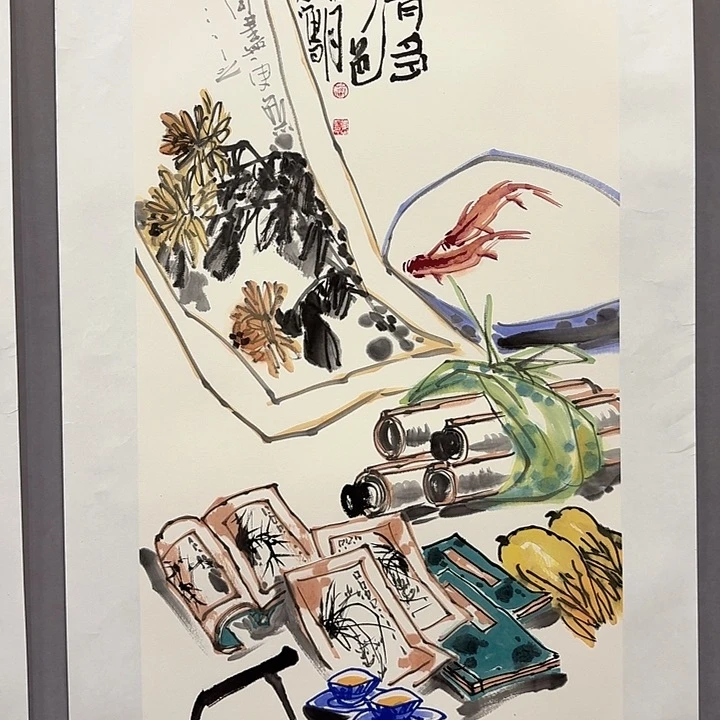 国画亲笔手绘放心去藏
