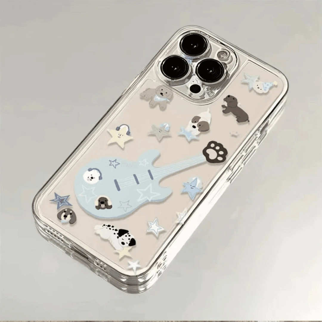 Tu壳Tu壳 吉他小狗适用苹果16PROMAX手机壳iPhone15Plu