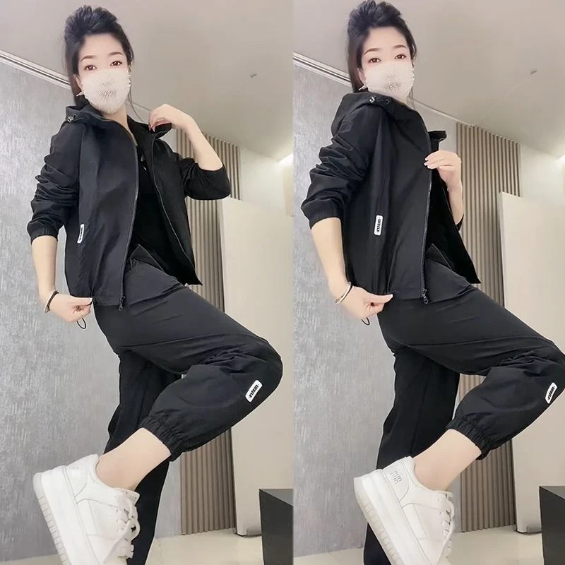 2025春季新款时尚套装女宽松大码气质网红显瘦休闲高档减龄两件套