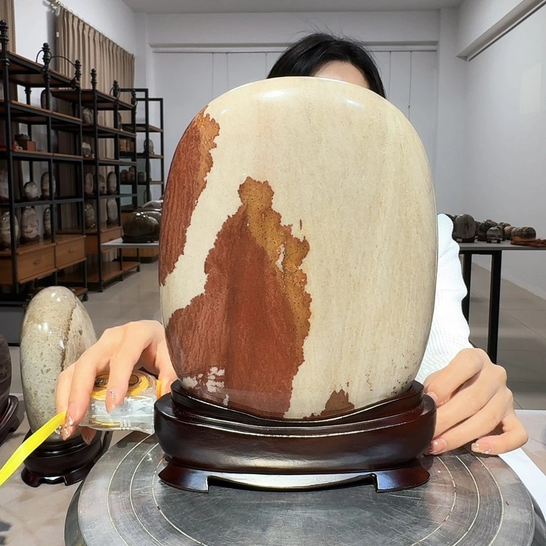 20×26×4 长江画面石摆件