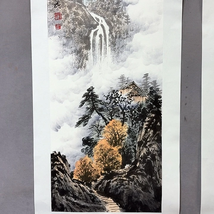 国画亲笔手绘放心去藏