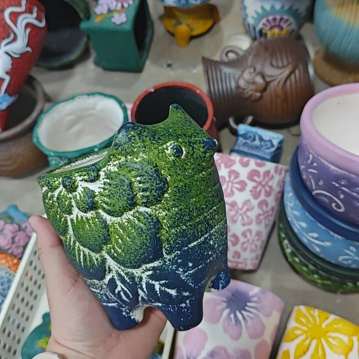 红陶吸水透气的白陶花盆凑满12发货