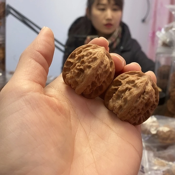 把件文玩核桃35野狼蜡皮小众