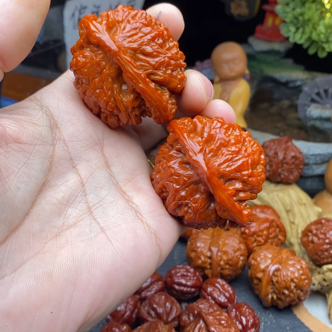 李***雕把件文玩核桃官帽