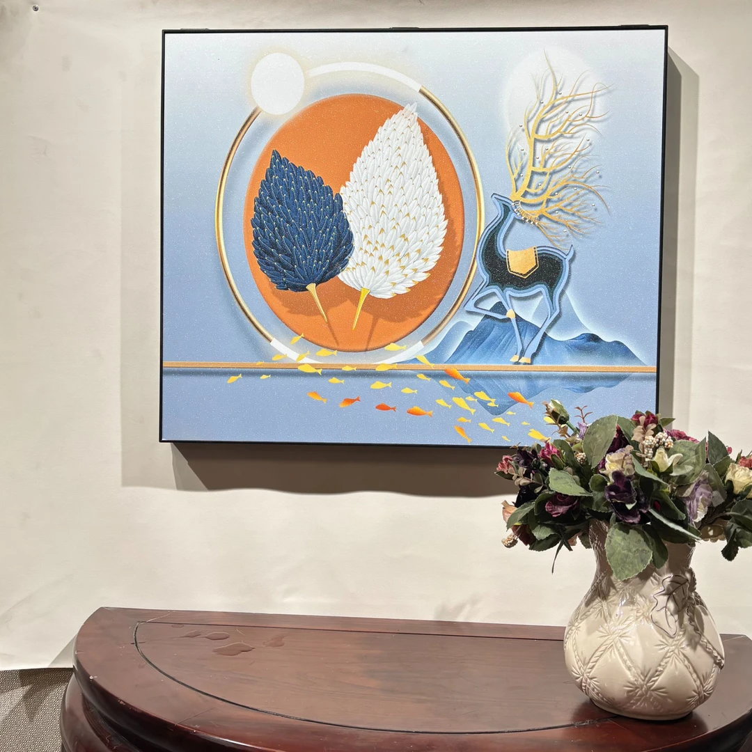 现代简约电表箱装饰画高级感免打孔客厅背景墙挂画轻奢艺术装饰画