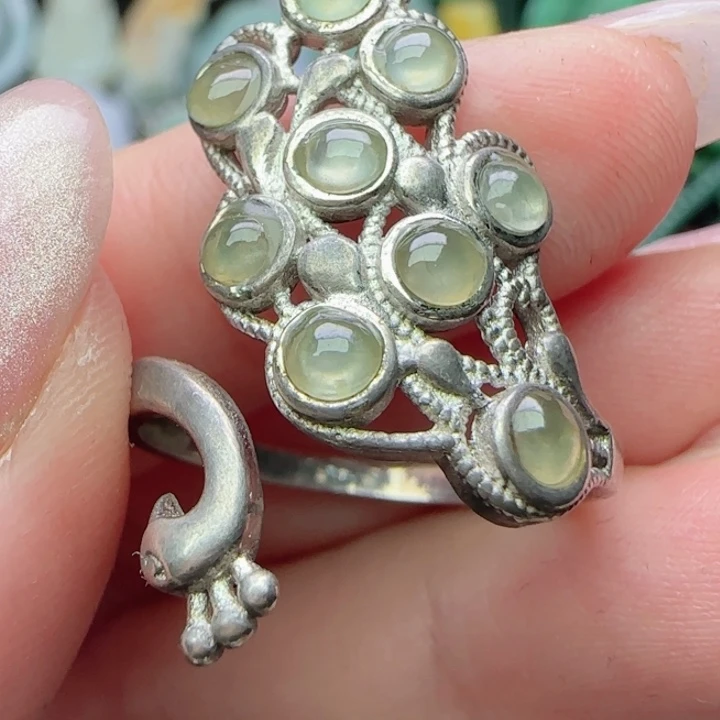 翡翠银S925镶嵌颈饰天然A货37