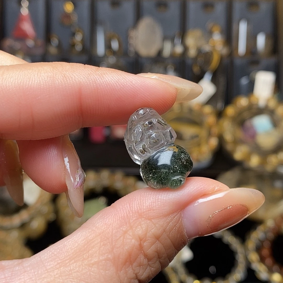 未镶嵌手链水晶绿幽灵半盆貔貅