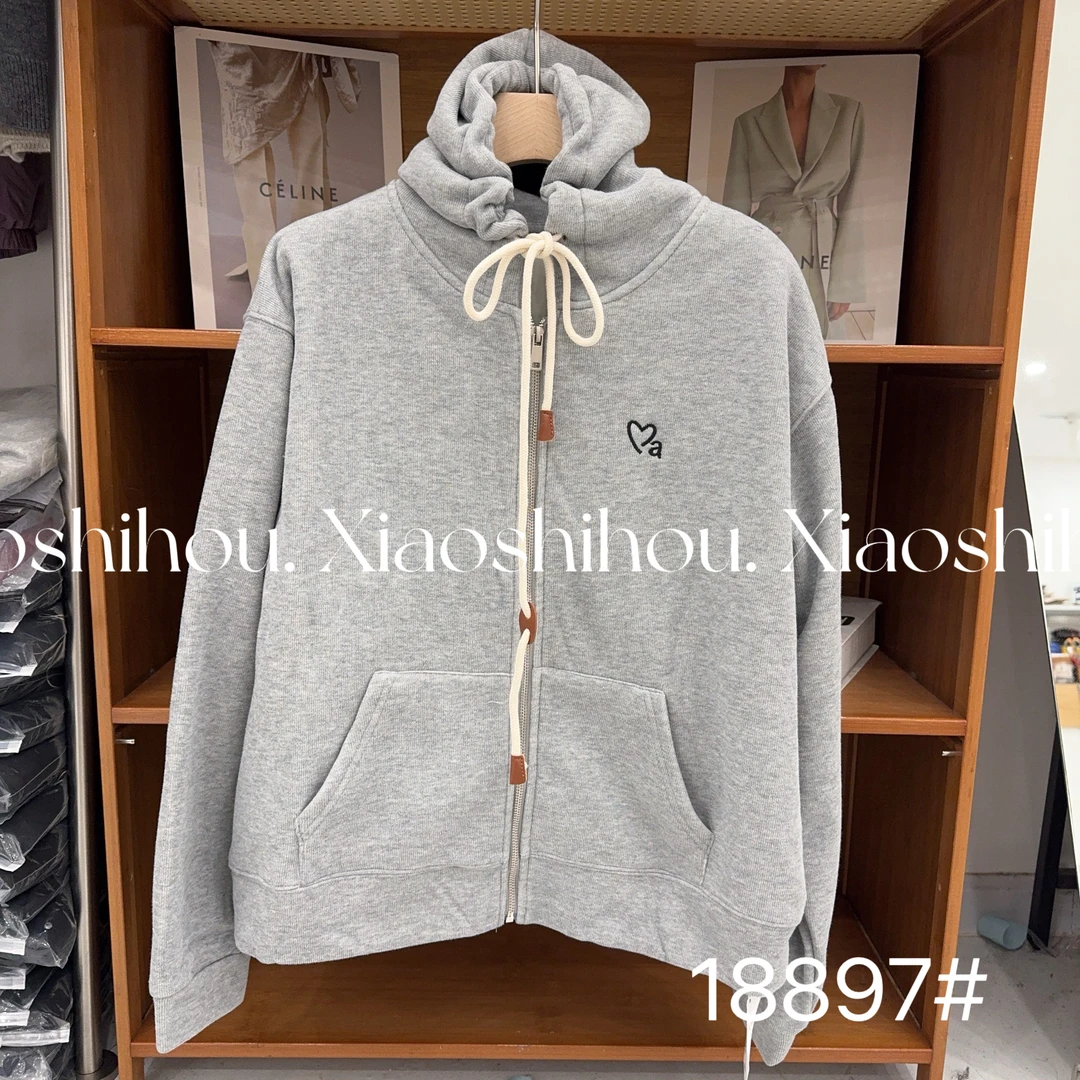 小时候女装店（no退no换）爱心字母加绒连帽卫衣外套18897