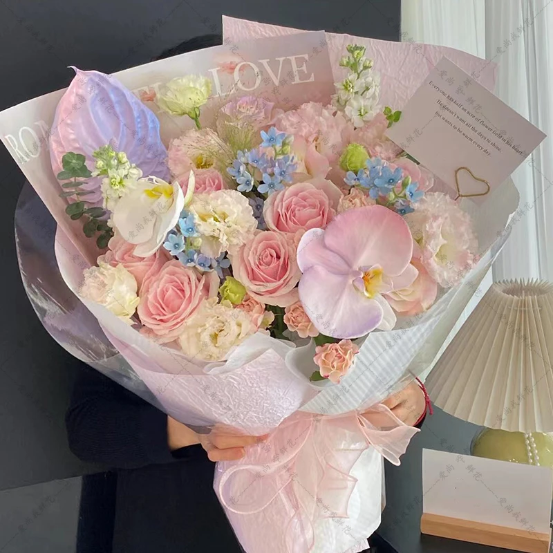 【少女之心】9粉玫瑰混搭花束鲜花送女友送闺蜜花店送货上门