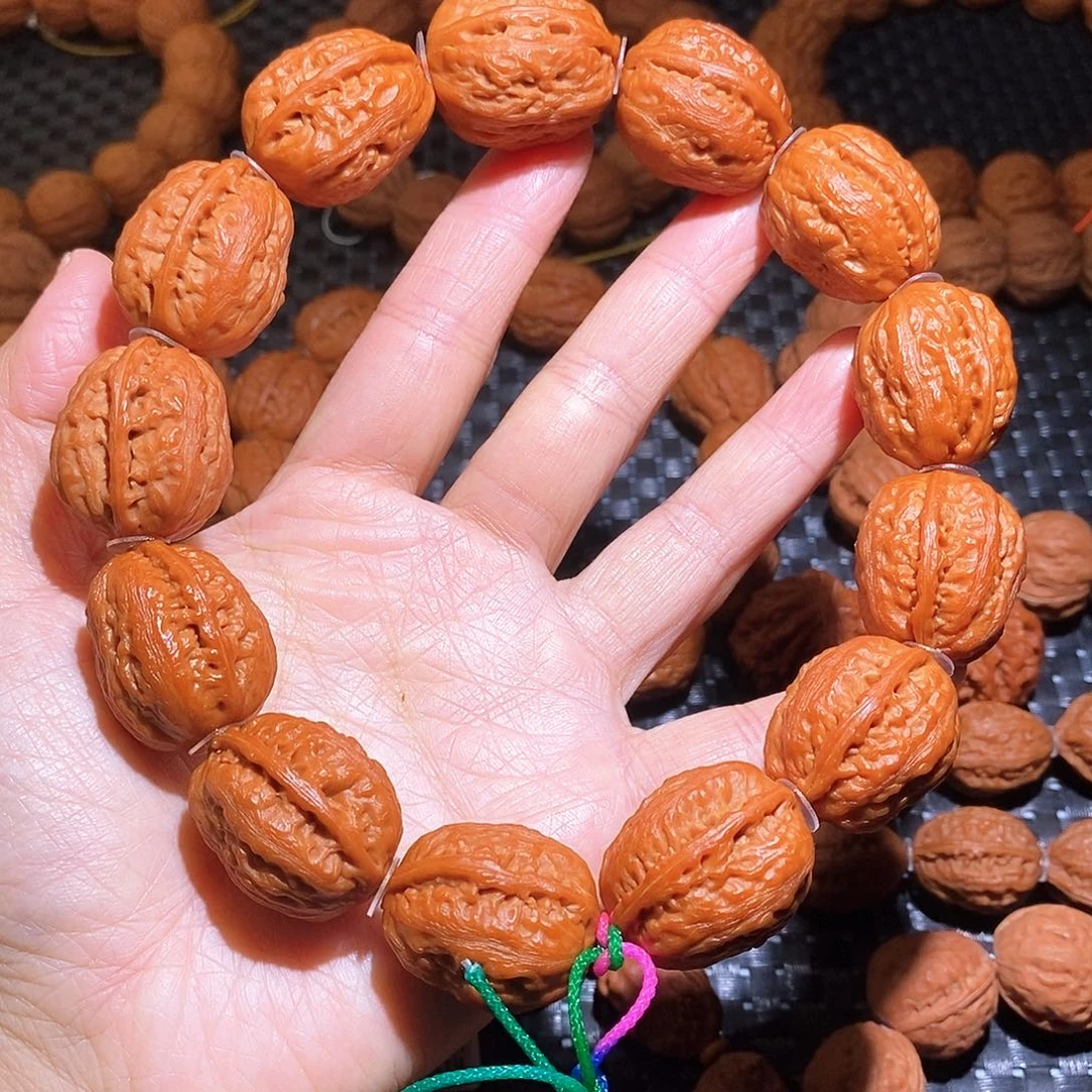 文玩核桃吊坠24尺蛤蟆粗筋八棱