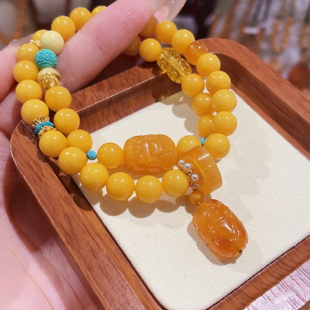 蜜蜡未镶嵌手链手串