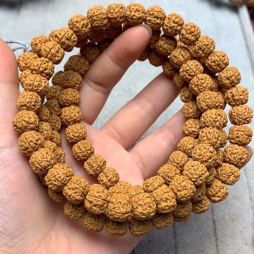 六瓣蜂巢108颗*8mm小金刚菩提手串精品文玩