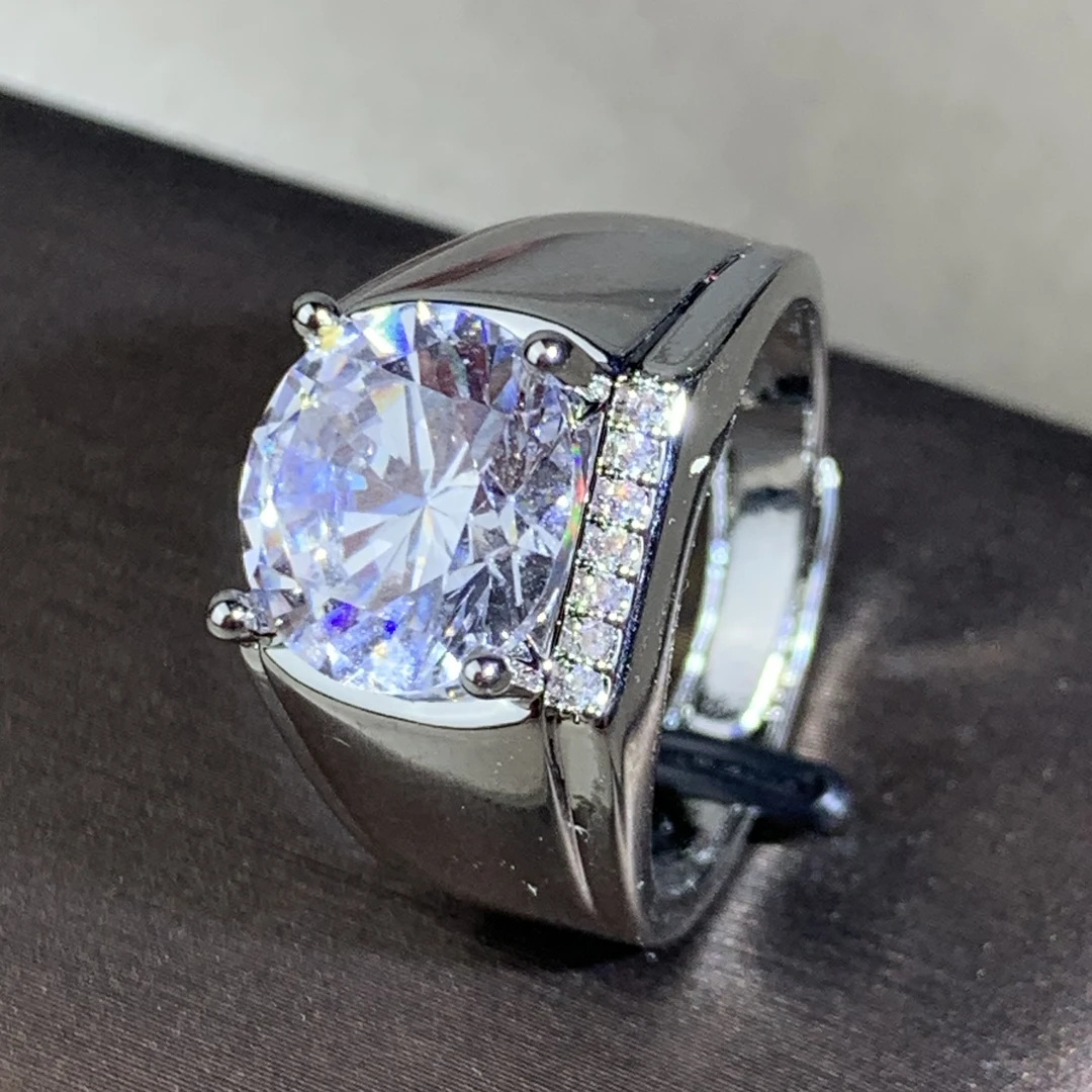 6168【戒指】轻奢精品白金色女士戒指赠礼盒