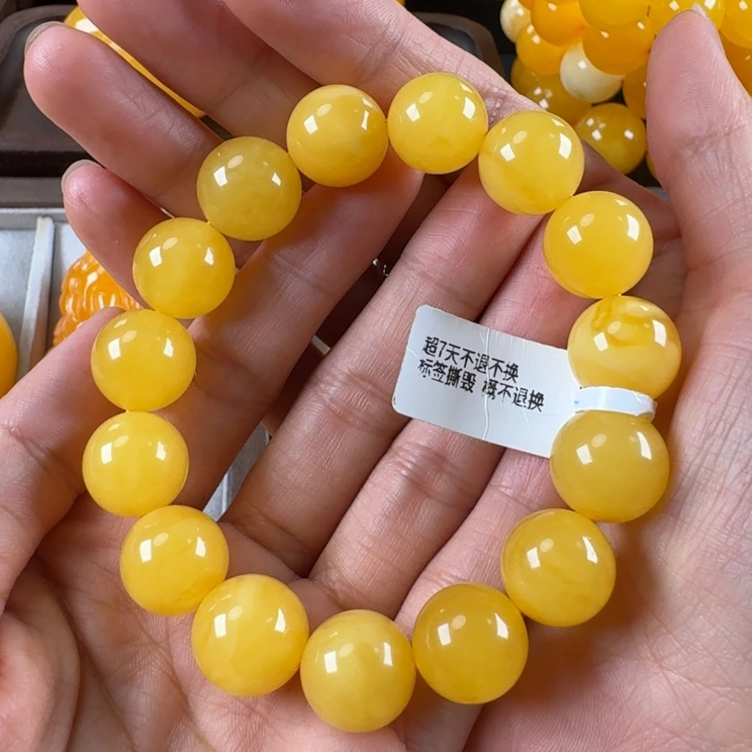 蜜蜡毛衣链未镶嵌