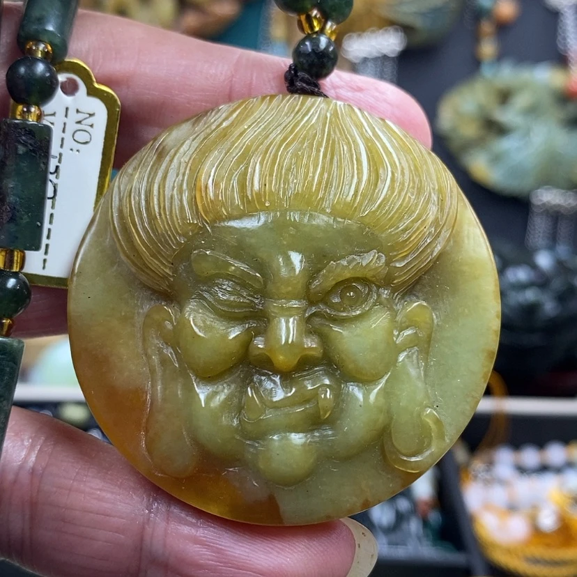 【闪购商品】蛇纹石玉未镶嵌吊坠