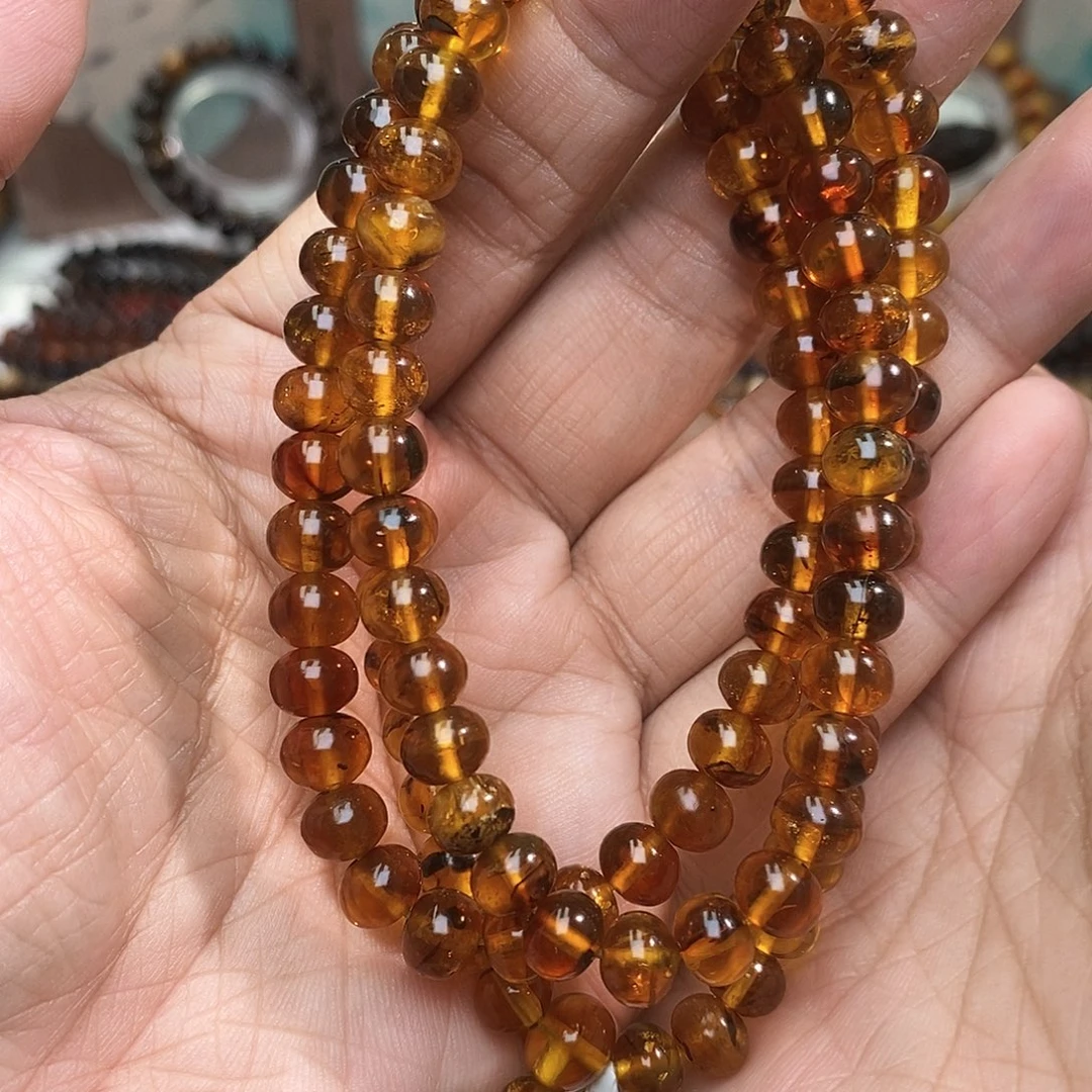 琥珀未镶嵌手链7药