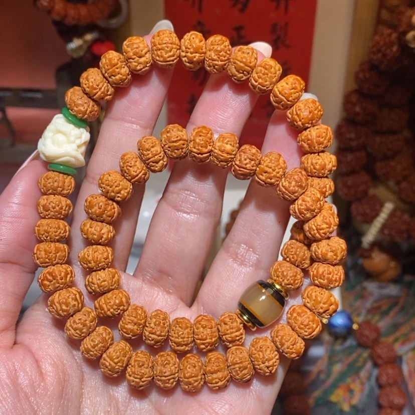 【闪购商品】金刚菩提手串10六瓣原籽双